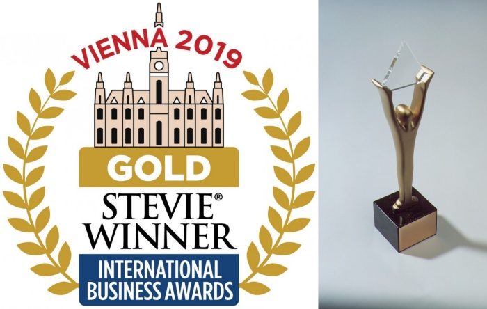 4 Gold Stevie Award 2019 side