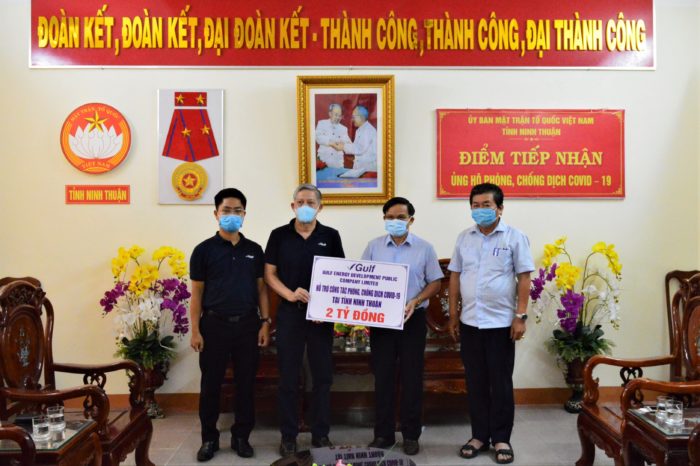 GED Supports 2 Billion VND to Ninh Tuan for COVID 19