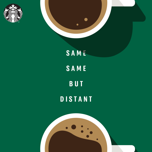 Starbucks Same Same but Distant