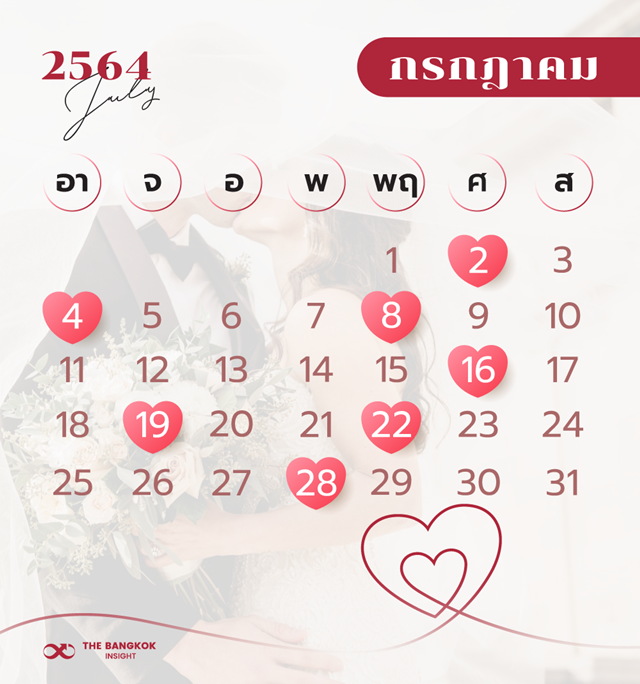 เช็คเลย! ฤกษ์แต่งงานปี 2564 วันไหนฤกษ์ดี ฤกษ์มงคล มาดูกัน - The Bangkok  Insight