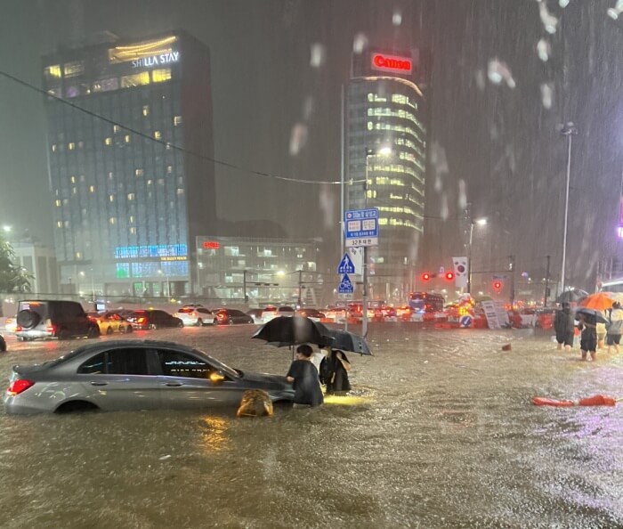 น้ำท่วมเกาหลีใต้