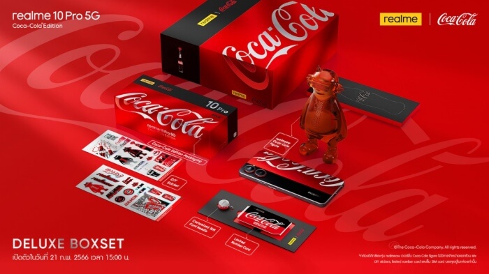 realme 10 Pro 5G Coca Cola Gift box พิเศษ