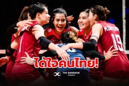 รูปข่าว วอลเลย์บอลสาวไทย ชนะ โคลอมเบีย 3-1 เซต ส่งท้ายศึกคัดโอลิมปิก 2024